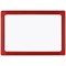 Bi-Office Portable Whiteboard, Red Frame, 210x300mm