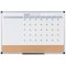 Bi-Office Maya 3-In-1 Magnetic Month Planner Lacquered Steel/Cork 90x60cm