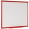 Bi-Office Maya Double Sided Non-Magnetic Gridded Whiteboard, Red Frame, 2400x1200mm Bi-Office Maya Double Sided Non-Magnetic Gridded Whiteboard, Red Frame, 2400x1200mm