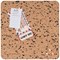 Bi-Office Eco Frameless Square Board Double-Sided Cork/Black Eva 30x30cm