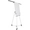 Bi-Office Earth Kyoto Mobile Magnetic Easel, With Paper Roll, With Extendable Arms, Silver