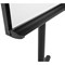 Bi-Office Classic Magnetic Mobile Easel, 700x1000mm, Black