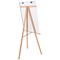 Archyi Angolo Tripod Easel, Lacquered Steel Surface, 75x106cm, Brown