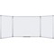 Bi-Office Maya Trio Magnetic Whiteboard, Aluminium Frame, 1200x900mm