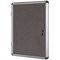 Bi-Office Enclore Felt Lockable Glazed Case, 1160x35x981mm, Grey