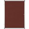 Bi-Office Enclore Burgundy Felt Noticeboard Display Case, 9xA4, Aluminium Frame