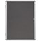 Bi-Office Enclore Felt Indoor Lockable Glazed Case, 720x981x35mm, Grey