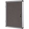 Bi-Office Enclore Felt Indoor Lockable Glazed Case, 720x981x35mm, Grey