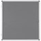 Bi-Office Enclore Grey Felt Notice Board Display Case, 12xA4, Aluminium Frame