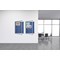 Bi-Office Enclore Felt Indoor Lockable Glazed Case, 1160x981x35mm, Blue