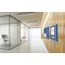 Bi-Office Enclore Felt Indoor Lockable Glazed Case, 1160x981x35mm, Blue