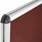Bi-Office Enclore Burgundy Felt Noticeboard Display Case, 32xA4, Aluminium Frame