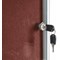Bi-Office Enclore Burgundy Felt Noticeboard Display Case, 32xA4, Aluminium Frame