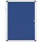 Bi-Office Enclore Blue Felt Notice Board Display Case, 4xA4, Aluminium Frame