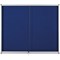 Bi-Office Lockable Internal Display Case, 890x625mm, Blue