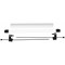Bi-Office Earth Paper Roll Support, With Extensible Arms and Acrylic Ruler