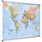 Bi-Office Maya Magnetic World Map Board, 1200x900mm Bi-Office Maya Magnetic World Map Board, 1200x900mm