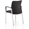Academy Visitor Chair, With Arms, Black