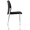 Academy Visitor Chair, Plastic Back, Black