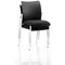 Academy Visitor Chair, Plastic Back, Black