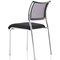 Brunswick Visitor Chair, Chrome Frame, Black