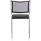 Brunswick Visitor Chair, Chrome Frame, Black