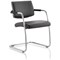 Havanna Leather Visitor Chair, Black