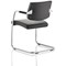 Havanna Leather Visitor Chair, Black