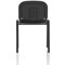 ISO Black Frame Stacking Chair, Black