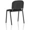 ISO Black Frame Stacking Chair, Black
