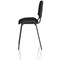 ISO Black Frame Stacking Chair, Black