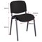 ISO Black Frame Stacking Chair, Charcoal