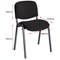 ISO Black Frame Stacking Chair, Charcoal ISO Black Frame Stacking Chair, Charcoal