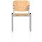 ISO Chrome Frame Stacking Chair, Beech