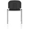 ISO Chrome Frame Stacking Chair, Black