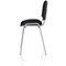 ISO Chrome Frame Stacking Chair, Black