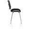 ISO Chrome Frame Stacking Chair, Black Mesh