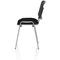 ISO Chrome Frame Stacking Chair, Black Mesh