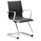 Ritz Leather Cantilever Chair - Black