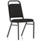 Banqueting Stacking Visitor Chair, Black Frame, Black