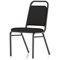 Banqueting Stacking Visitor Chair, Black Frame, Black