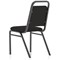 Banqueting Stacking Visitor Chair, Black Frame, Black