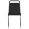 Banqueting Stacking Visitor Chair, Black Frame, Black