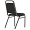 Banqueting Stacking Visitor Chair, Black Frame, Black