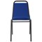 Banqueting Stacking Visitor Chair, Black Frame, Blue