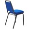Banqueting Stacking Visitor Chair, Black Frame, Blue