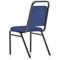 Banqueting Stacking Visitor Chair, Black Frame, Blue