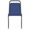 Banqueting Stacking Visitor Chair, Black Frame, Blue