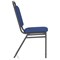 Banqueting Stacking Visitor Chair, Black Frame, Blue