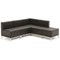 Infinity Leather Modular Chair, Black
